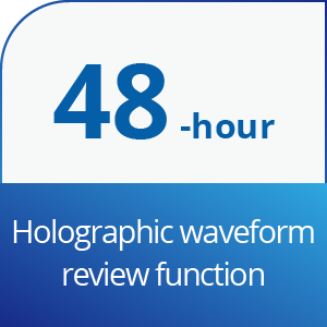 holographic waveform review function
