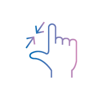 Pinch gesture for local zoom