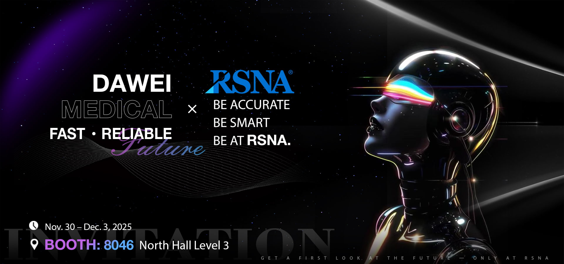 RSNA 2025 Dawei ບູດການແພດເຊີນເຊີນຊວນ