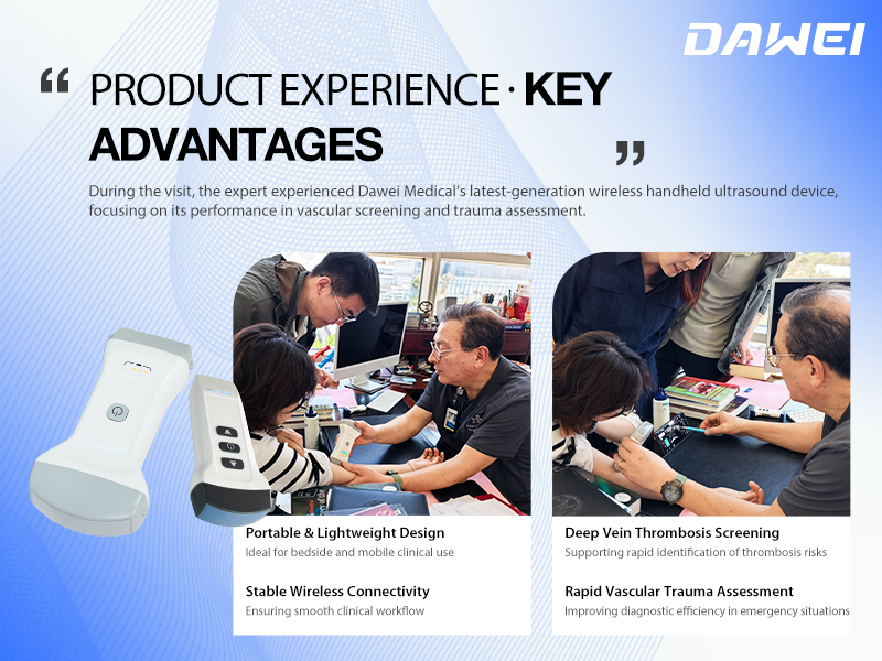 Live from ABC Medical Center Dawei Wireless Handheld Ultrasound Recognized by Mexican Vascular Specialist