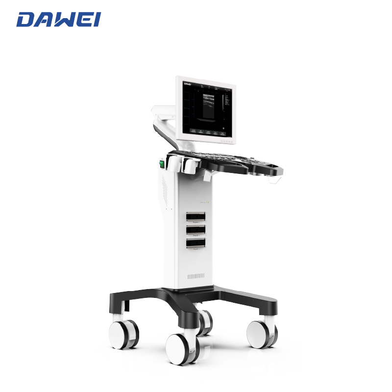 Trolley Black and White Ultrasound Scanner