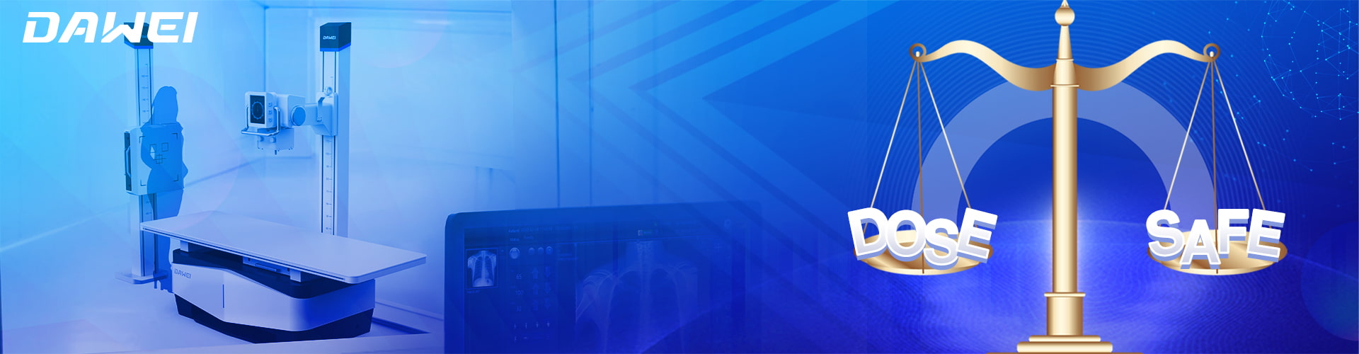 How does modern digital radiography (DR) Equipment balance dose and safety